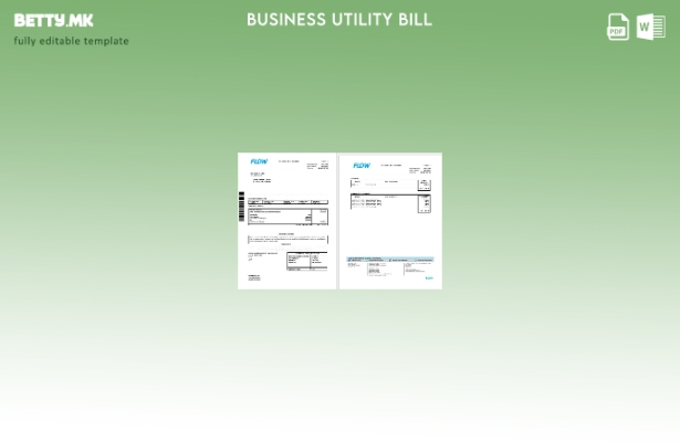 модерен стил Јамајка проток на даночна фактура и шаблон страници за сметки за ко